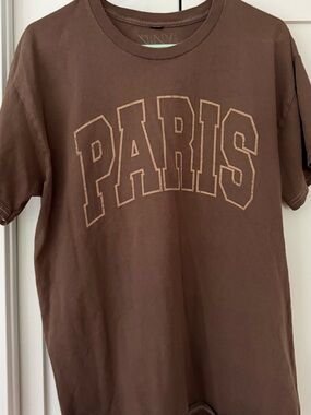 Vinyl Icons PARIS brown Graphic Tee size M